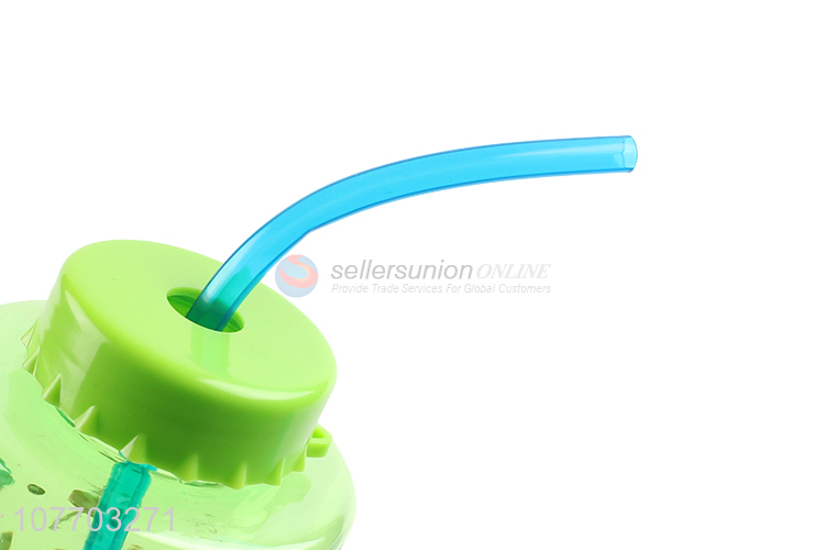 High quality children cartoon drinking cup with straw design water cup