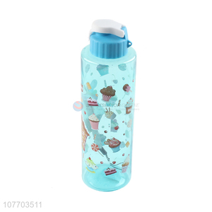 Hot selling green cartoon water cup can carry water bottle