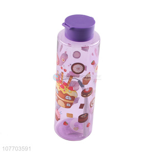 Wholesale travel cartoon portable water cup plastic water bottle