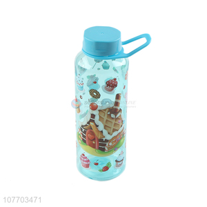 High quality blue cartoon pattern portable outdoor water cup