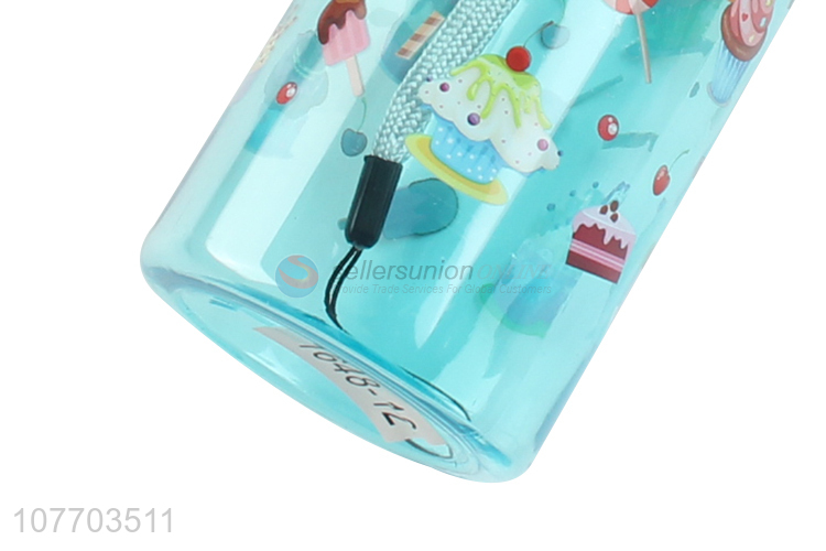 Hot selling green cartoon water cup can carry water bottle