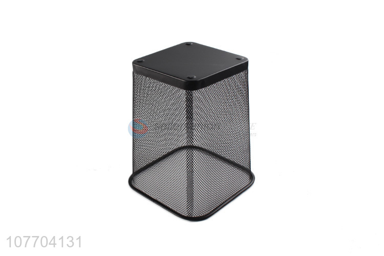 Hot selling small metal mesh trash can iron waste container