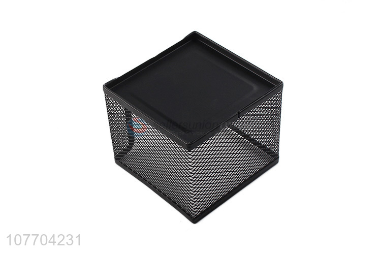 Good sale office supplies square metal mesh note box