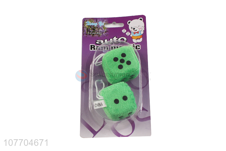 Fashion design dice shape air freshener for car décor