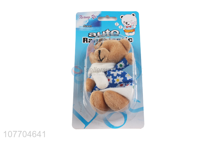 Cute design bear shape hanging air freshener for auto