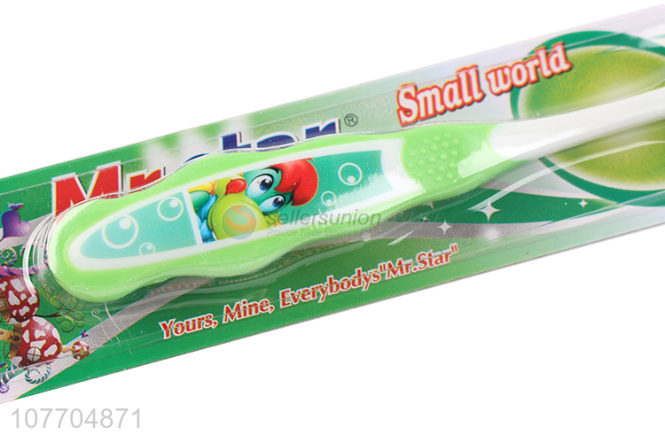 Cute design comfortable soft children toothbrush