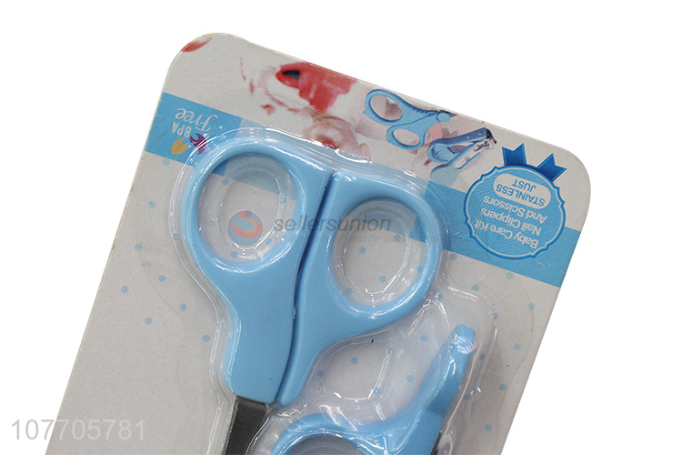 Good quality baby nail care set baby nail clipper and scissor set