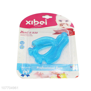 Promotional bpa free penguin shape <em>baby</em> <em>teether</em> <em>baby</em> chew toy