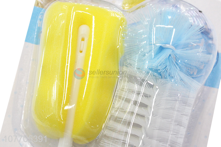 Most popular baby milk bottle cleaner bottle nipple sponge brush