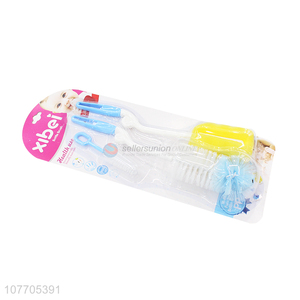 Most popular baby milk bottle cleaner bottle nipple sponge brush