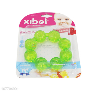 Good sale <em>baby</em> <em>teether</em> food grade <em>baby</em> teething bead toy