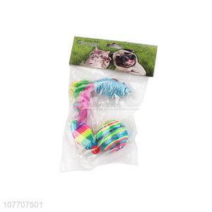 Hot sale pet toy dog chew toy string ball mouse set