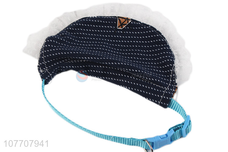 Popular pet meal clean bib matching collar saliva towel