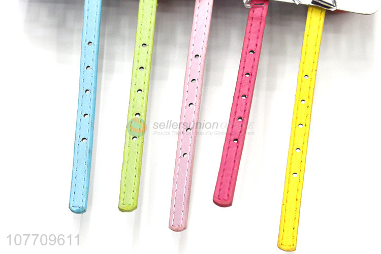 Wholesale multi colors adjustable pet cat dog collar with bell