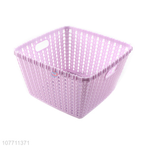 Hot selling household multi-purpose woven rattan plastic storage basket