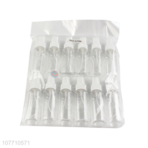 Hot sale 25ml clear airless cosmetic spray bottle alcohol spray bottle