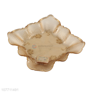 Hot selling luxury European-style plastic fruit plate fruit tray