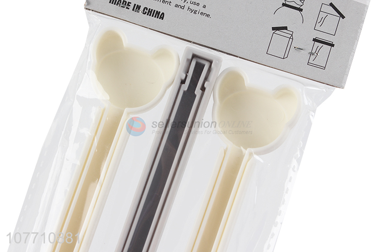 Hot sale bear shape kitchen food bread bag clip sealed clip