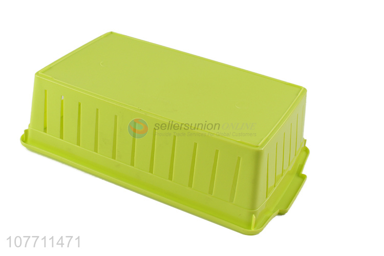 Factory price multi-function rectangular plastic storage basket storage tray