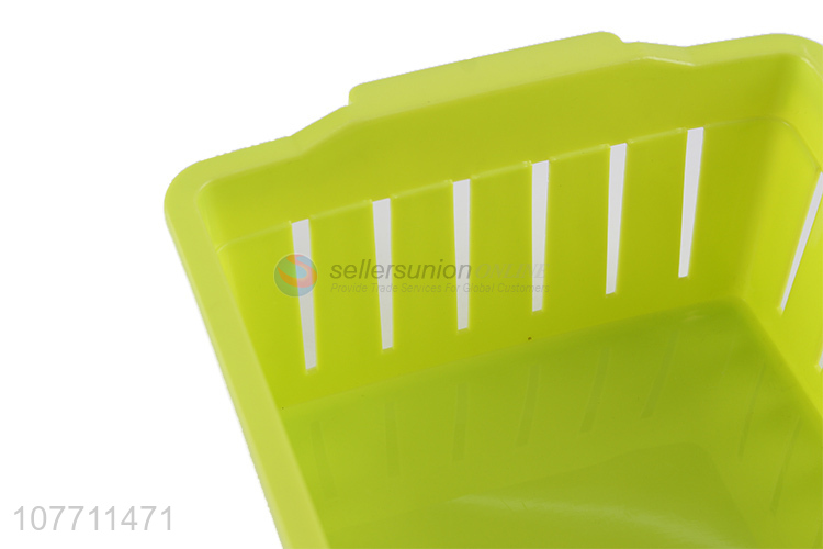 Factory price multi-function rectangular plastic storage basket storage tray