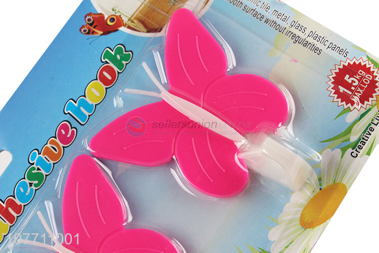 Adhesive wall hook plasic sticky hooks coat hanger for sales promotion