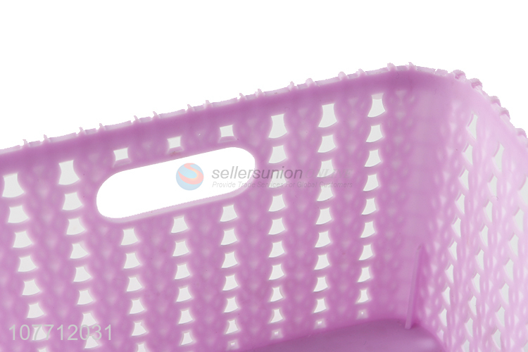 Household plastic storage basket kitchen vegetables basket for sales promotion