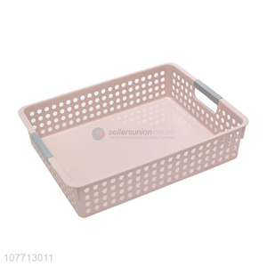 Custom Rectangle Plastic Storage Basket Multipurpose Storage Container