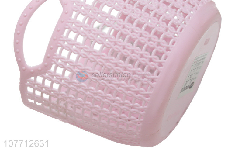 Portable Kitchen Storage Basket Plastic Shower Basket With Handle