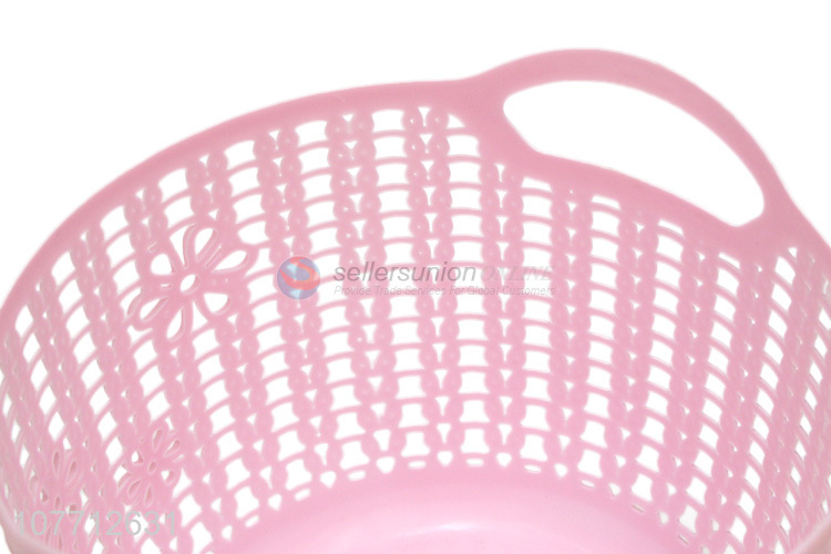 Portable Kitchen Storage Basket Plastic Shower Basket With Handle