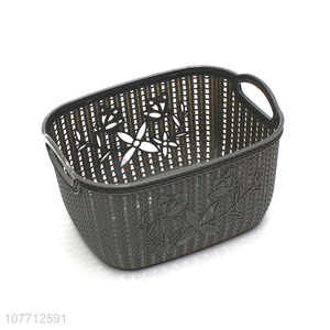 Hot Sale Household Kitchen Bathroom Multipurpose Plastic Storage Basket