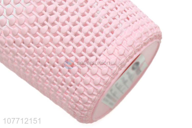 High Quality Pink Plastic Storage Basket Round Pen Container