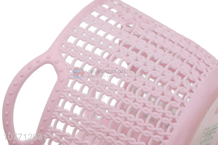 Portable Kitchen Storage Basket Plastic Shower Basket With Handle