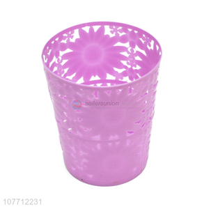 Custom Colorful Plastic Cylinder Storage Basket Desk Organizer