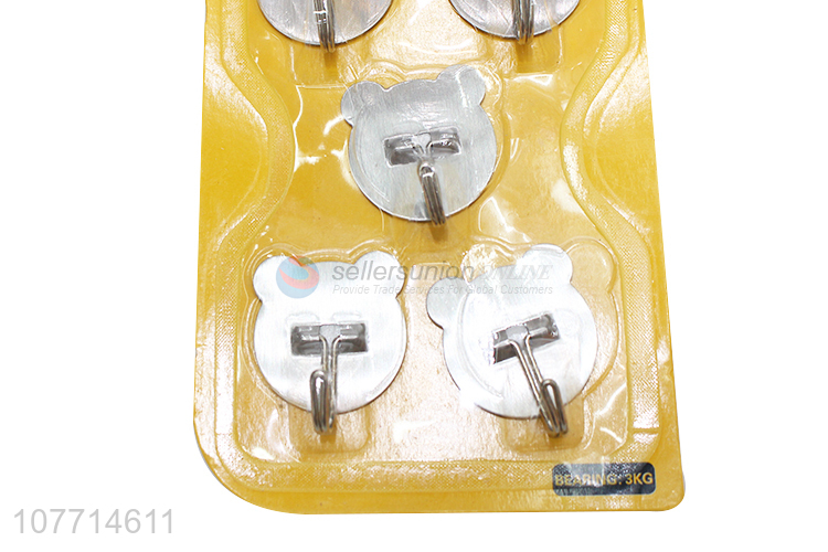 Best Selling Cute Design Metal Sticky Hook Metal Wall Hook Set