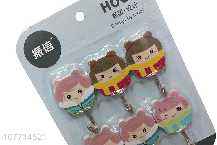 New Arrival 6 Pieces Sticky Hook Household Multipurpose Hooks