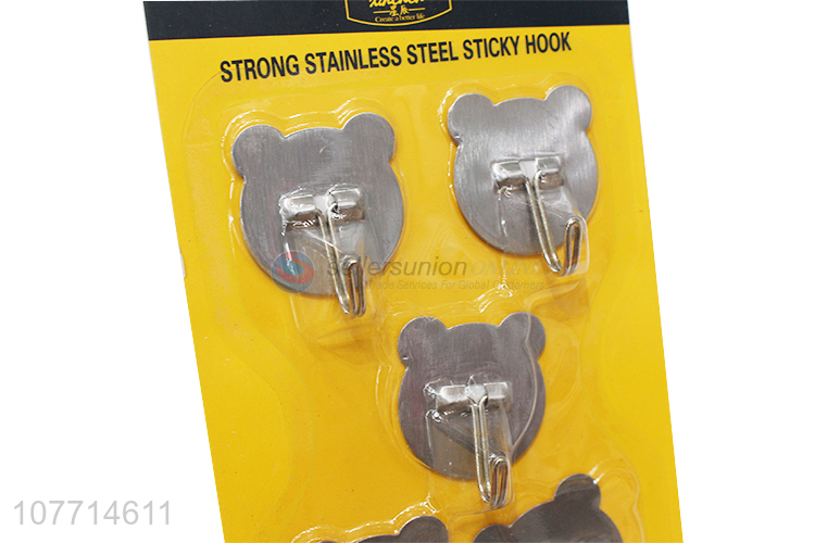 Best Selling Cute Design Metal Sticky Hook Metal Wall Hook Set