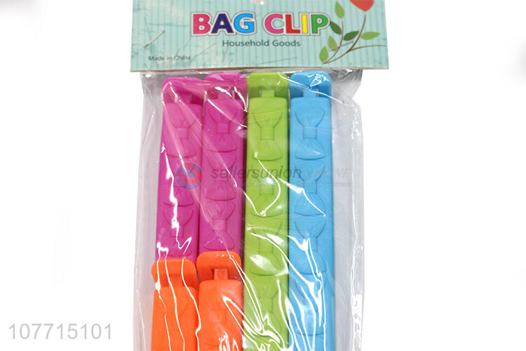 New Arrival Plastic Bag Clips Colorful Storage Sealing Clips Set