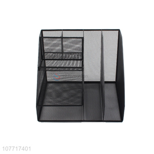 Wholesale office desk storage tools wrought iron multifunctional file holder