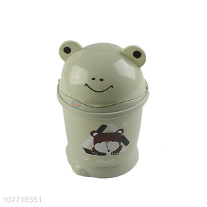 Creative design cartoon household trash bin can for desk