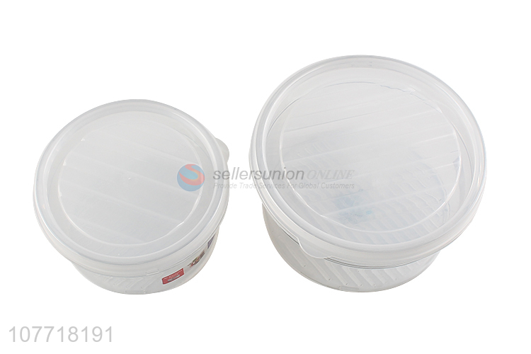 Factory price round plastic lunch box for sale