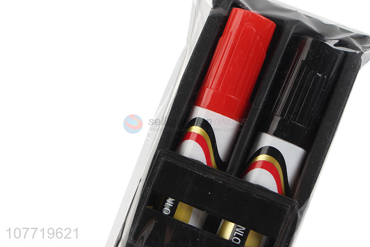 Unique Design 2 Pieces White Board Marker Pen With Eraser Set