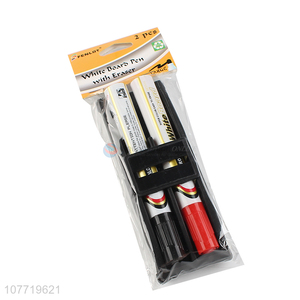 Unique Design 2 Pieces White Board Marker Pen With Eraser Set