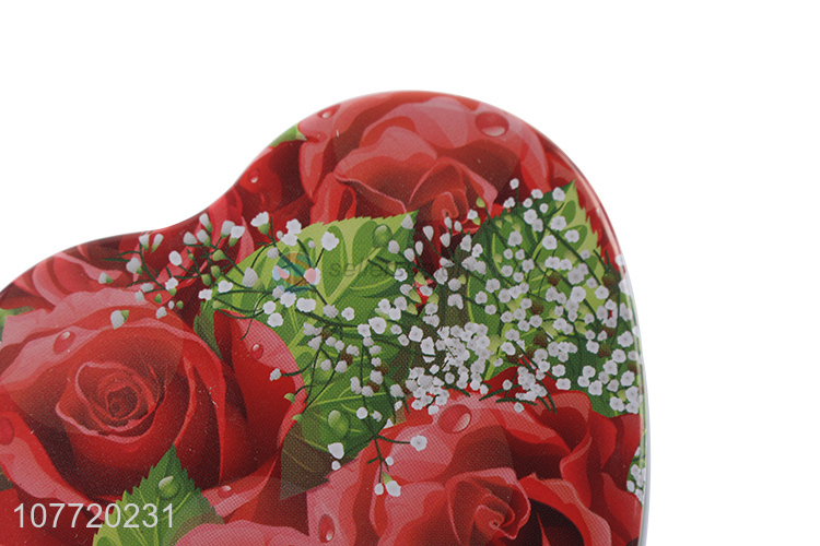 Wholesale heart-shaped knot wedding box wedding candy box tinplate box