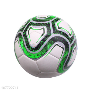 New design white and green mixed color toy ball No. 5 football for boys