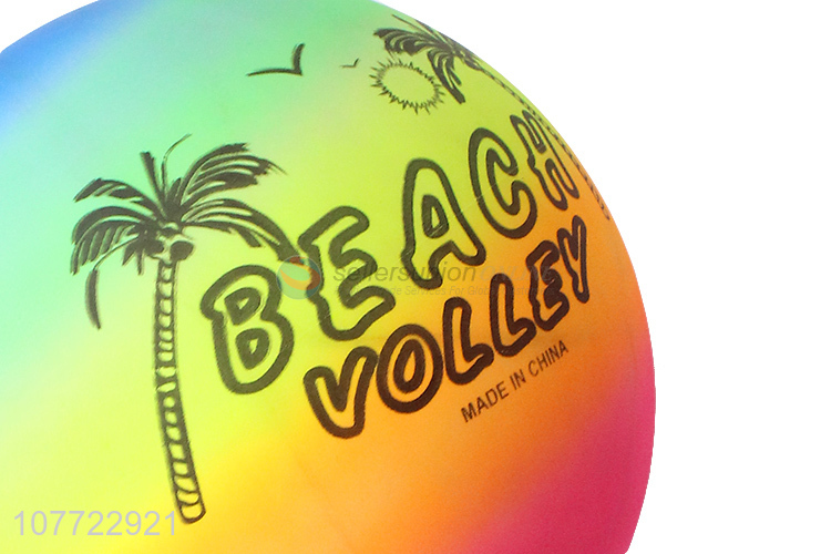 Inflatable rainbow ball PVC ball color pattern volleyball beach ball