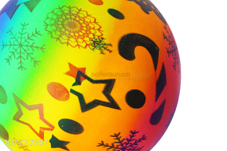 New type elastic toy ball rainbow beach ball for children