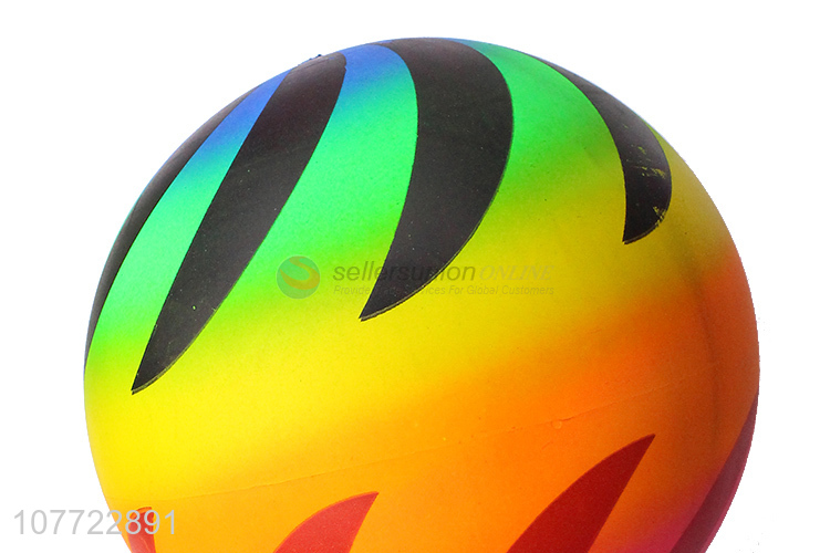 Rainbow Ball PVC Ball Inflatable Toy Ball Color Volleyball Beach Ball