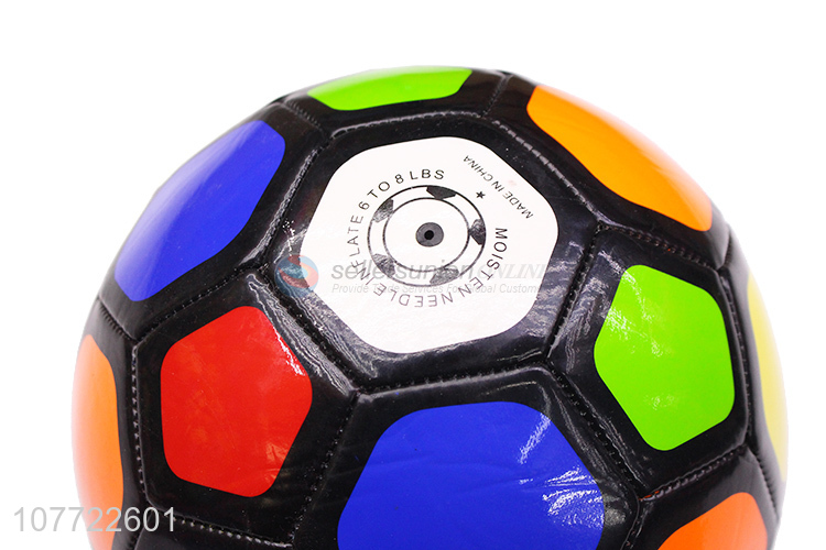 Unique design No. 5 ball color honeycomb laminated football