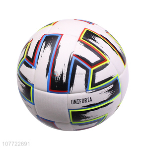 Unique design No. 5 football campus graffiti leather football