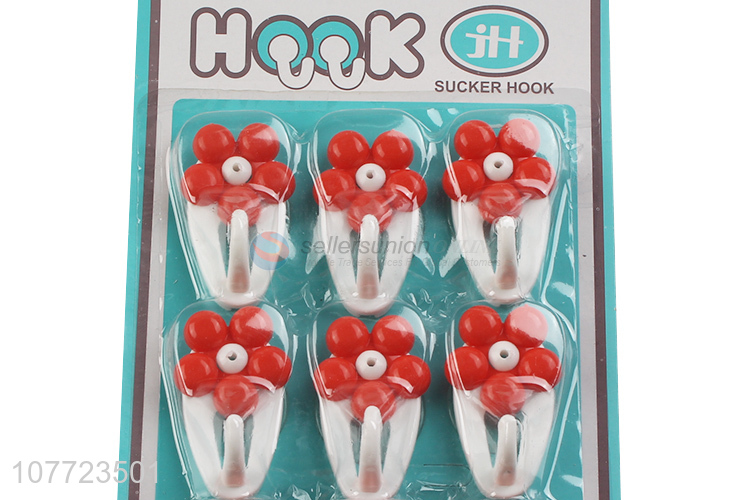 Good quality 9 pieces traceless sucker hook suction cup wall hooks